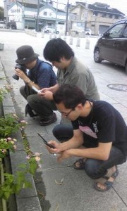 撮る3人